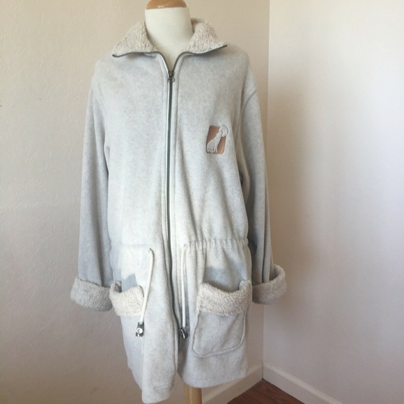 Cityscape Jackets & Blazers - Cityscape Womens Large Fleece Jacket zip front
